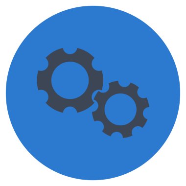 Vites düz yuvarlak vektör simgesi