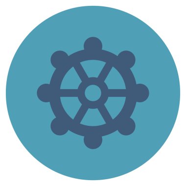 Vites düz yuvarlak vektör simgesi