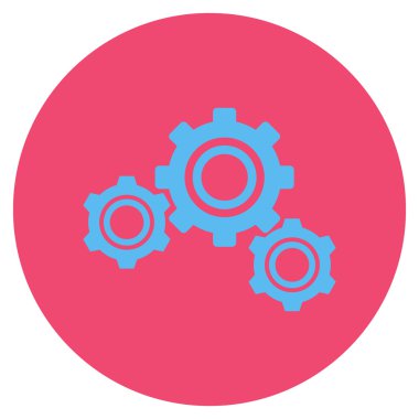 Vites düz yuvarlak vektör simgesi