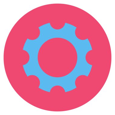 Vites düz yuvarlak vektör simgesi