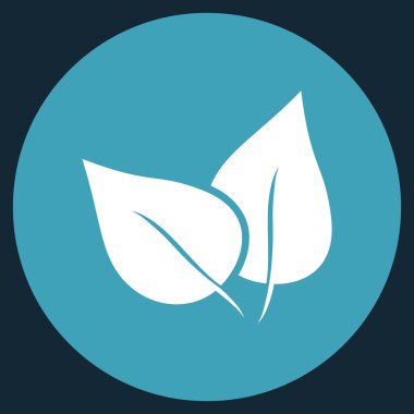 Flora Bitki düz yuvarlak vektör simgesi