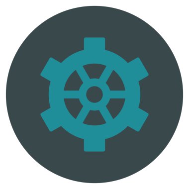 Vites düz yuvarlak vektör simgesi