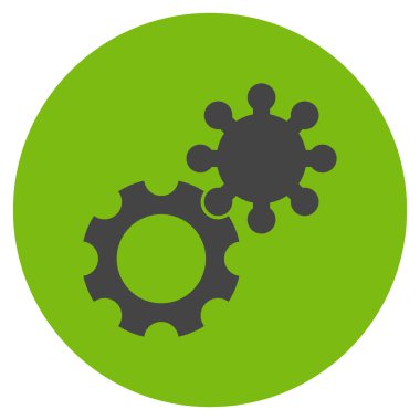 Vites düz yuvarlak vektör simgesi