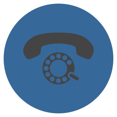 Vektör simge darbeli aramayı düz yuvarlak