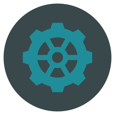 Vites düz yuvarlak vektör simgesi