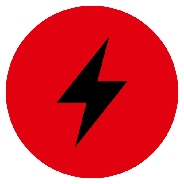 Huelga eléctrica plana redonda Vector icono — Archivo Imágenes Vectoriales