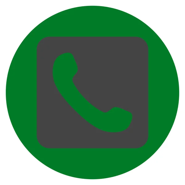 Telefon flache runde Vektor-Symbol — Stockvektor