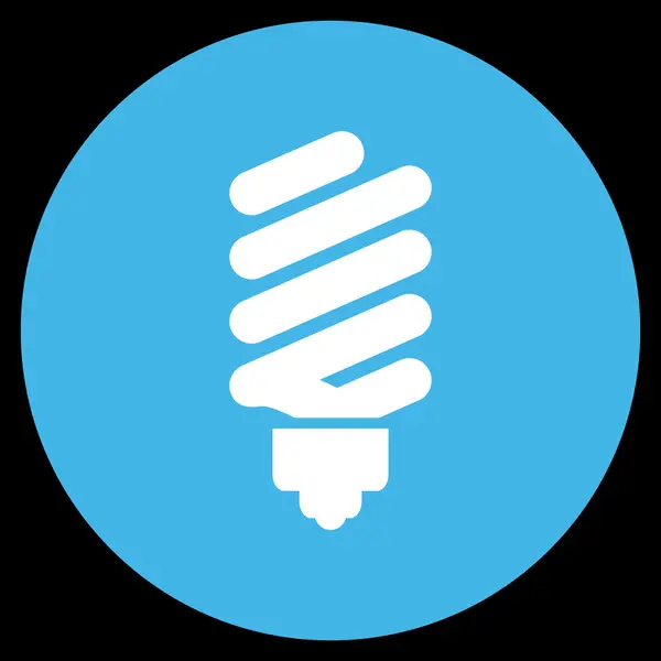 Leuchtstofflampe flache runde Vektor-Symbol — Stockvektor