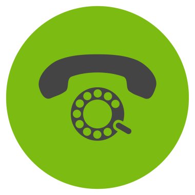 Vektör simge darbeli aramayı düz yuvarlak