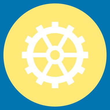 Vites düz yuvarlak vektör simgesi