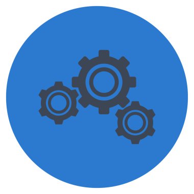 Vites düz yuvarlak vektör simgesi