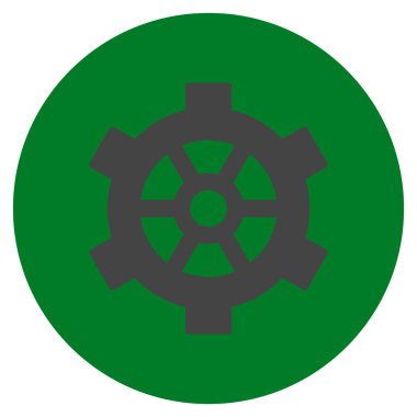 Vites düz yuvarlak vektör simgesi