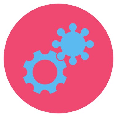 Vites düz yuvarlak vektör simgesi