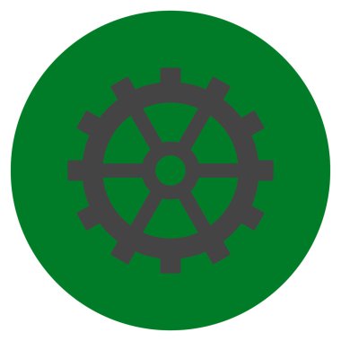 Vites düz yuvarlak vektör simgesi