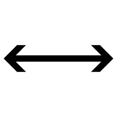 Yatay Çevir düz vektör simgesi