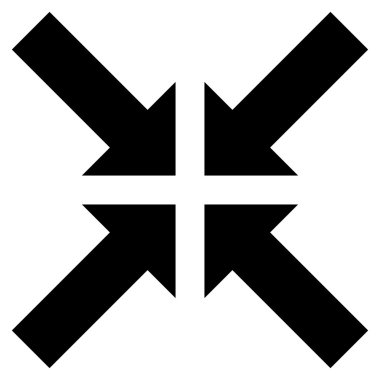 Basınç oklar düz vektör simgesi