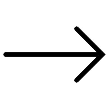 Düz vektör simgesi sağ ok