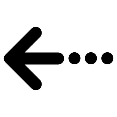 Sol düz vektör simge göndermek