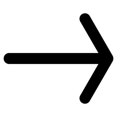 Düz vektör simgesi sağ ok