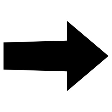 Düz vektör simgesi sağ ok