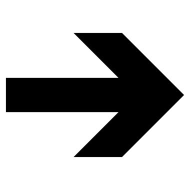 Düz vektör simgesi sağ ok