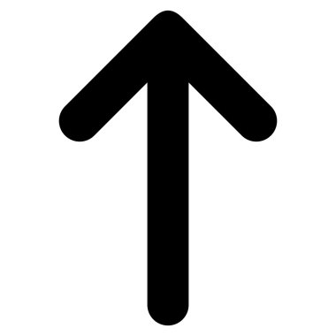 Düz vektör simge yukarı ok