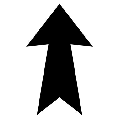 Düz vektör simge yukarı ok