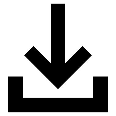 Gelen kutusu düz vektör simgesi