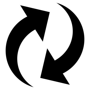 Düz vektör simgesini tazele