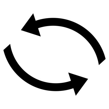 Vektör simge Exchange oklar düz