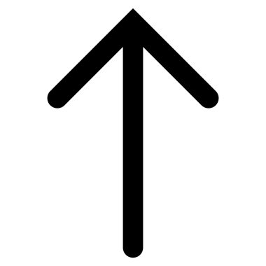 Düz vektör simge yukarı ok