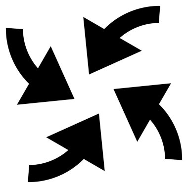 Siklon oklar düz vektör simgesi