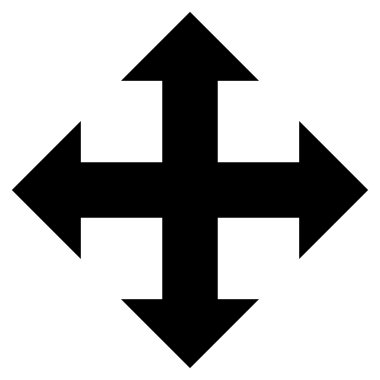 Düz vektör simgesini genişletin