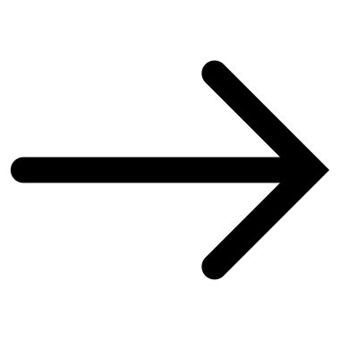 Düz vektör simgesi sağ ok