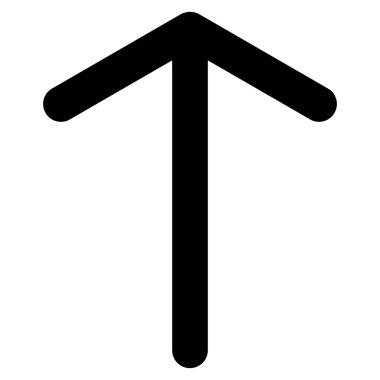 Düz vektör simge yukarı ok