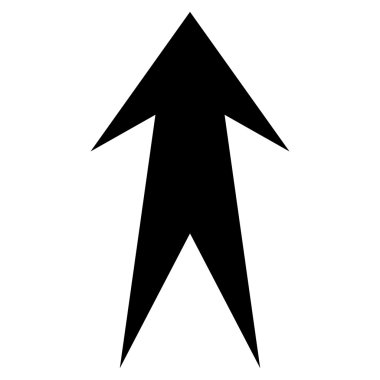 Düz vektör simge yukarı ok