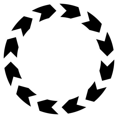 Dolaşım düz vektör simgesi