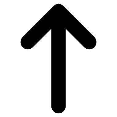 Düz vektör simge yukarı ok