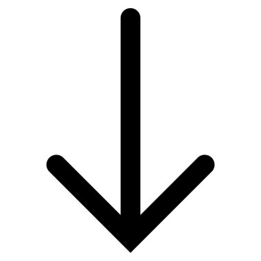 Düz vektör simgesi aşağı ok