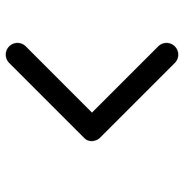 Düz vektör simgesi aşağı yön