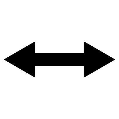 Yatay Çevir düz vektör simgesi