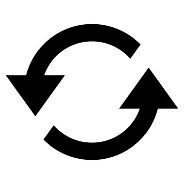 Oklar düz vektör simge Yenile