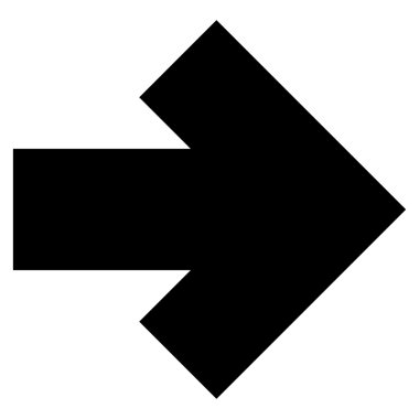 Düz vektör simgesi sağ ok