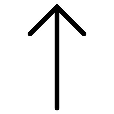 Düz vektör simge yukarı ok