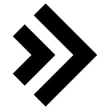 Vardiya doğru düz vektör simgesi