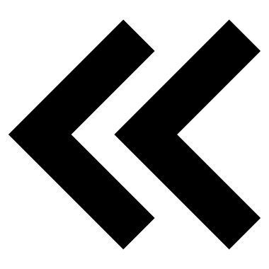 Shift Sol düz vektör simgesi