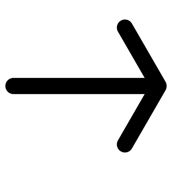 Freccia destra piatto vettoriale icona — Vettoriale Stock