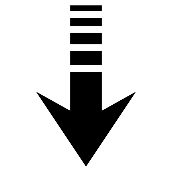 Pošlete dolů plochý vektorové ikony — Stockový vektor
