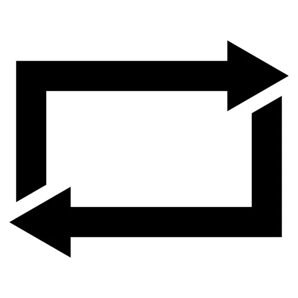 Exchange Arrows Flat Vector Icon — Stock Vector