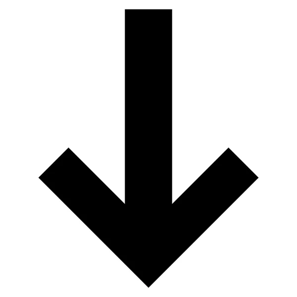 Pil ner platt vektor Icon — Stock vektor